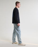 wax london men's Hayden - Black And Blue 90s Doodle Graphic Cotton T-Shirt