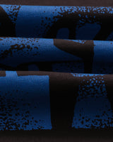 wax london men's Hayden - Black And Blue 90s Doodle Graphic Cotton T-Shirt