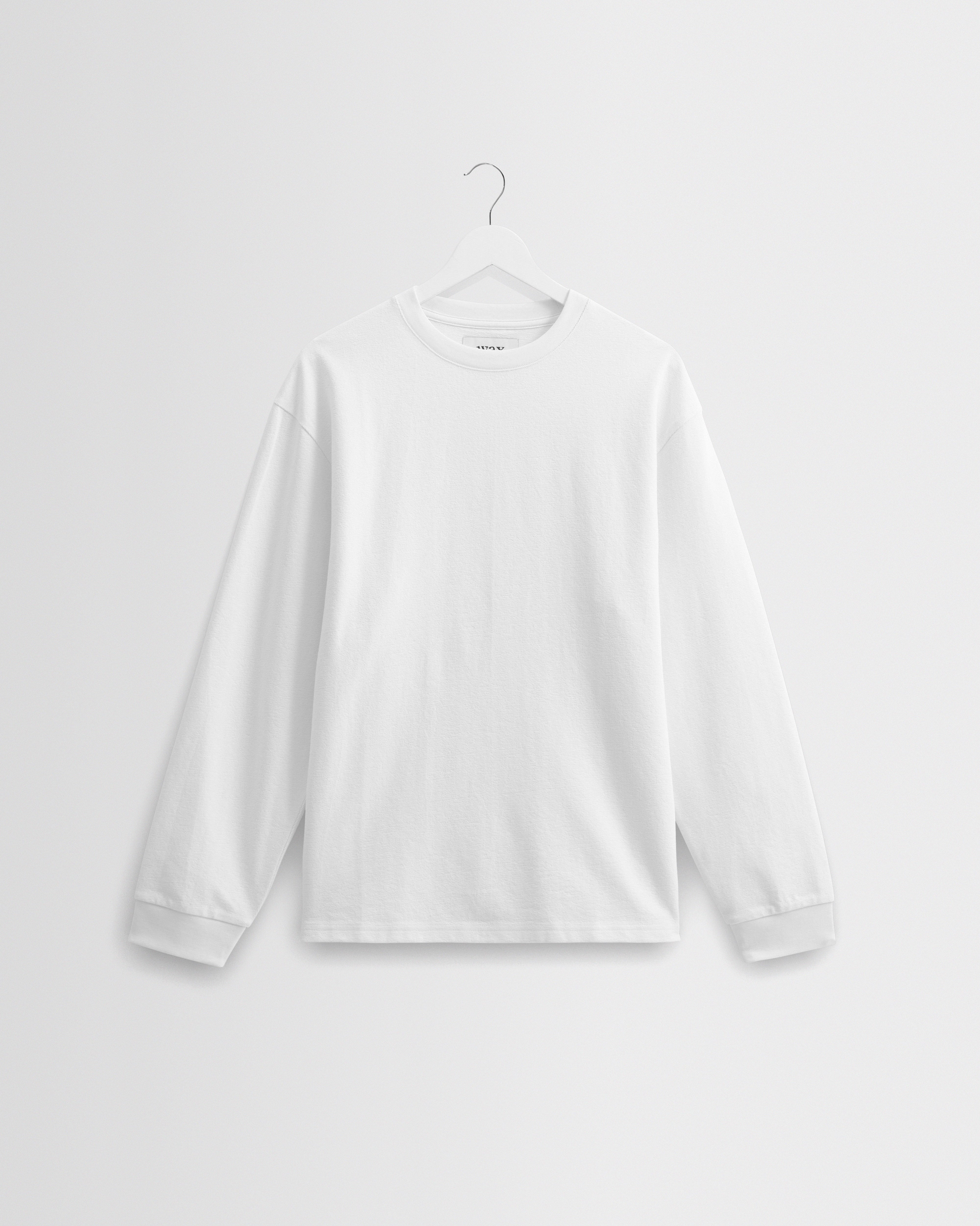 Men's White Textured Organic Cotton T-Shirt | Wax London