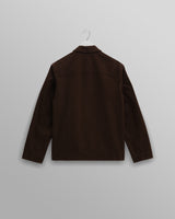 wax london men's Healey - Brown Organic Cotton Chore Jacket