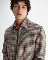 wax london men's Heath - Natural Houndstooth Check Jacket