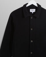 wax london men's Iggy - Black Knitted Wool Jacket