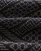 wax london men's Iggy - Navy Diamond Stitch Jacquard Jacket