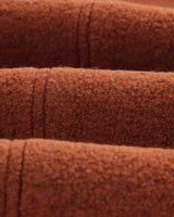 wax london men's Iggy - Rust Knitted Wool Jacket