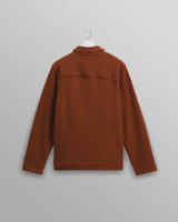 wax london men's Iggy - Rust Knitted Wool Jacket