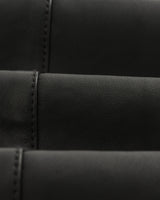 wax london men's Kendal - Black Leather Jacket