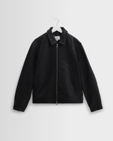 wax london men's Kendal - Black Leather Jacket