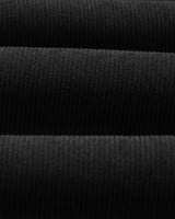 wax london men's Killick - Black Reversible Corduroy Borg Jacket