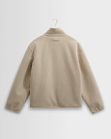 wax london men's Killick - Natural Reversible Corduroy Borg Jacket