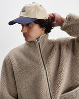 wax london men's Killick - Natural Reversible Corduroy Borg Jacket