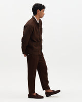 Kimpton - Brown Washed Linen Jacket