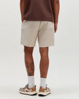 Kurt - Beige Washed Linen Shorts