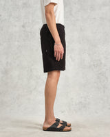 wax london men's Kurt - Black Honeycomb Cotton Shorts