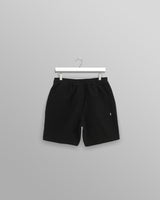 wax london men's Kurt - Black Honeycomb Cotton Shorts