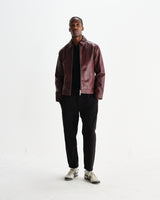 wax london men's Kurt - Black Organic Cotton Trousers