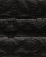 wax london men's Kurt - Black Petal Quilt Trousers