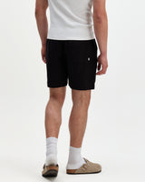 Kurt - Black Washed Linen Shorts