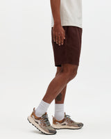 Kurt - Brown Washed Linen Shorts