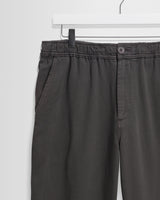 wax london men's Kurt - Charcoal Organic Cotton Twill Trouser