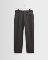 wax london men's Kurt - Charcoal Organic Cotton Twill Trouser
