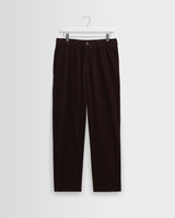 wax london men's Kurt - Dark Brown Cotton Corduroy Trouser