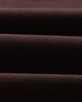 wax london men's Kurt - Dark Brown Organic Cotton Trousers