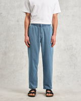wax london men's Kurt - Indigo Organic Cotton Trousers