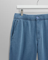 wax london men's OLD Kurt - Indigo Organic Cotton Trousers