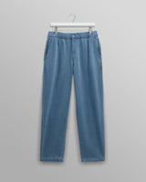 wax london men's Kurt - Indigo Organic Cotton Trousers