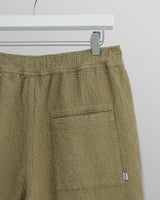 wax london men's Kurt - Khaki Honeycomb Cotton Shorts