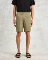 wax london men's Kurt - Khaki Honeycomb Cotton Shorts