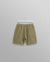 wax london men's Kurt - Khaki Honeycomb Cotton Shorts