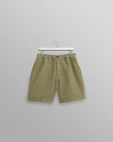 wax london men's Kurt - Khaki Honeycomb Cotton Shorts