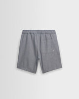 Kurt - Light Blue Herringbone Cotton Shorts