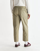 wax london men's Kurt - Light Khaki Organic Cotton Trousers
