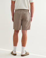 wax london men's Kurt - Natural Chalk Stripe Shorts