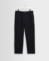 wax london men's Kurt - Navy And Black Tonal Jacquard Trouser