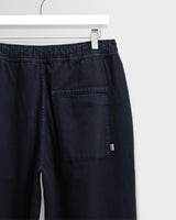 wax london men's Kurt - Navy Organic Cotton Trousers