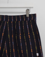 wax london men's Kurt - Navy Stripe Shorts