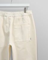 wax london men's Kurt - Off White Organic Cotton Trousers
