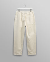 wax london men's Kurt - Off White Organic Cotton Trousers