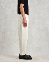 wax london men's Kurt - Off White Organic Cotton Trousers