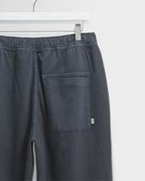 wax london men's Kurt - Petrol Blue Organic Cotton Trousers