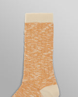 wax london men's Land - Orange Slub Cotton Socks