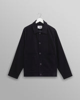 wax london men's Landmark - Navy Corduroy Chore Jacket