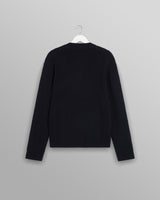 wax london men's Lisford - Navy Stitch Zip Cardigan