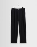 wax london men's Malham - Navy Wool Blend Trouser