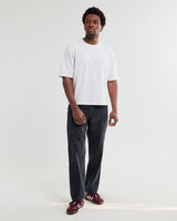 wax london men's Mark - Off White Compact Cotton Cropped T-Shirt