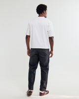 wax london men's Mark - Off White Compact Cotton Cropped T-Shirt