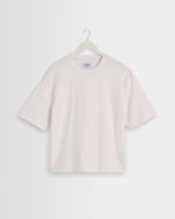 wax london men's Mark - Off White Compact Cotton Cropped T-Shirt